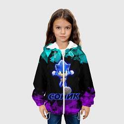 Куртка с капюшоном детская СОНИК, цвет: 3D-белый — фото 2