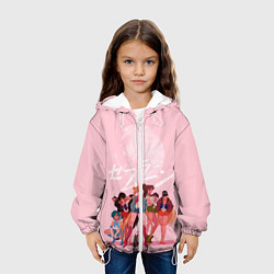 Куртка с капюшоном детская PINK SAILOR MOON, цвет: 3D-белый — фото 2