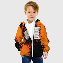 Куртка с капюшоном детская DOOM Eternal, цвет: 3D-белый — фото 2