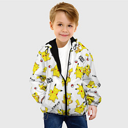 Куртка с капюшоном детская ПИКАЧУ, цвет: 3D-черный — фото 2