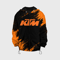 Куртка с капюшоном детская KTM, цвет: 3D-черный