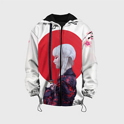 Куртка с капюшоном детская Самурай, цвет: 3D-черный