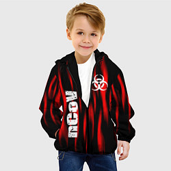 Куртка с капюшоном детская NCoV, цвет: 3D-черный — фото 2