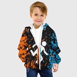 Куртка с капюшоном детская PORTAL 2, цвет: 3D-белый — фото 2