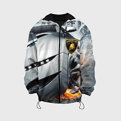 Куртка с капюшоном детская Lamborghini, цвет: 3D-черный