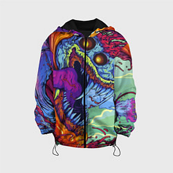 Куртка с капюшоном детская HYPERBEAST, цвет: 3D-черный