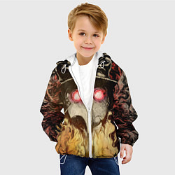 Куртка с капюшоном детская Чумной доктор Мор, цвет: 3D-белый — фото 2