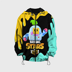 Куртка с капюшоном детская BRAWL STARS SPROUT, цвет: 3D-черный
