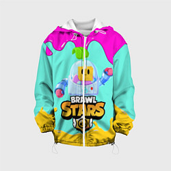 Куртка с капюшоном детская BRAWL STARS SPROUT, цвет: 3D-белый