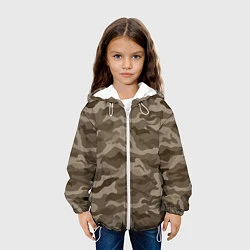 Куртка с капюшоном детская КАМУФЛЯЖ, цвет: 3D-белый — фото 2