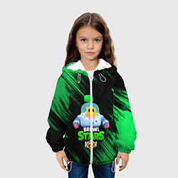 Куртка с капюшоном детская BRAWL STARS SPROUT, цвет: 3D-белый — фото 2