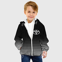 Куртка с капюшоном детская Toyota, цвет: 3D-белый — фото 2