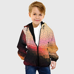 Куртка с капюшоном детская Пикси кожа, цвет: 3D-черный — фото 2