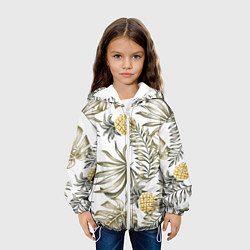 Куртка с капюшоном детская Тропики хаки, цвет: 3D-белый — фото 2
