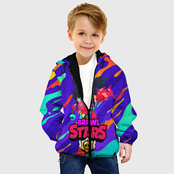 Куртка с капюшоном детская BIBI BRAWL STARS, цвет: 3D-черный — фото 2