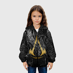 Куртка с капюшоном детская ASSASSINS CREED VALHALLA, цвет: 3D-черный — фото 2