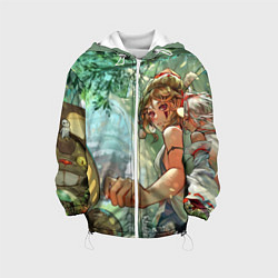 Куртка с капюшоном детская Гибли, цвет: 3D-белый