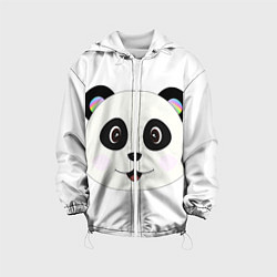 Куртка с капюшоном детская Panda, цвет: 3D-белый