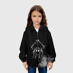 Куртка с капюшоном детская МОТОЦИКЛЫ, цвет: 3D-черный — фото 2