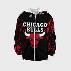 Куртка с капюшоном детская CHICAGO BULLS, цвет: 3D-белый