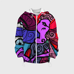 Куртка с капюшоном детская Девушка, цвет: 3D-белый