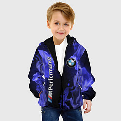 Куртка с капюшоном детская BMW, цвет: 3D-черный — фото 2