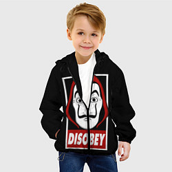 Куртка с капюшоном детская Disobey, цвет: 3D-черный — фото 2