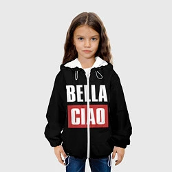Куртка с капюшоном детская Bella Ciao, цвет: 3D-белый — фото 2