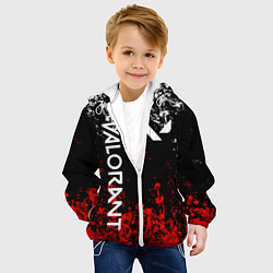 Куртка с капюшоном детская VALORANT, цвет: 3D-белый — фото 2