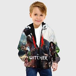 Куртка с капюшоном детская The Witcher, цвет: 3D-черный — фото 2