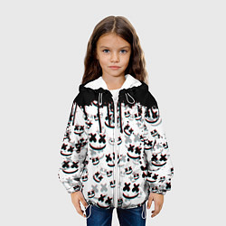 Куртка с капюшоном детская MARSHMELLO GLITCH, цвет: 3D-белый — фото 2