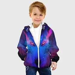 Куртка с капюшоном детская КОСМИЧЕСКИЙ ВОЛК D, цвет: 3D-белый — фото 2