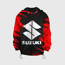 Куртка с капюшоном детская SUZUKI, цвет: 3D-черный