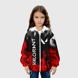 Куртка с капюшоном детская VALORANT ВАЛОРАНТ, цвет: 3D-белый — фото 2
