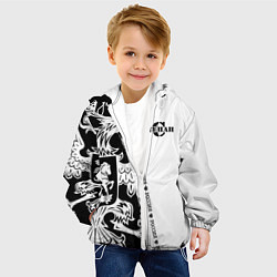 Куртка с капюшоном детская Степан, цвет: 3D-белый — фото 2
