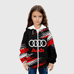 Куртка с капюшоном детская AUDI, цвет: 3D-белый — фото 2