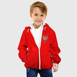 Куртка с капюшоном детская ARSENAL, цвет: 3D-белый — фото 2