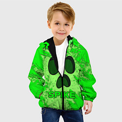 Куртка с капюшоном детская BRAWL STARS SPIKE, цвет: 3D-черный — фото 2