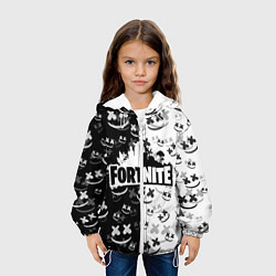 Куртка с капюшоном детская FORTNITE MARSHMELLO, цвет: 3D-белый — фото 2