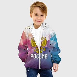 Куртка с капюшоном детская РОССИЯ, цвет: 3D-белый — фото 2