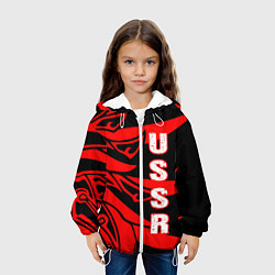 Куртка с капюшоном детская USSR, цвет: 3D-белый — фото 2