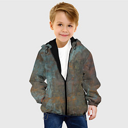 Куртка с капюшоном детская Rusty Metal, цвет: 3D-черный — фото 2