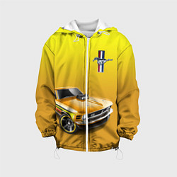 Куртка с капюшоном детская Ford mustang - motorsport, цвет: 3D-белый