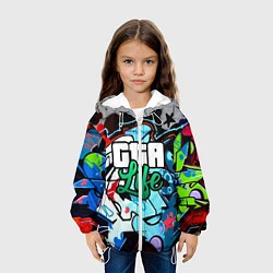 Куртка с капюшоном детская GTA LIFE, цвет: 3D-белый — фото 2