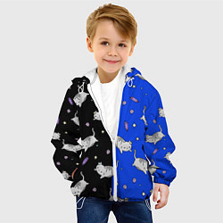 Куртка с капюшоном детская КИСЫ, цвет: 3D-белый — фото 2