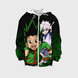 Куртка с капюшоном детская Hunter x Hunter, цвет: 3D-белый