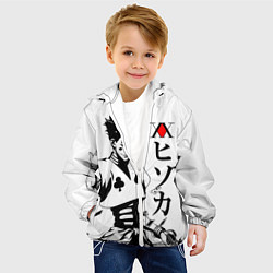 Куртка с капюшоном детская Hunter x Hunter, Hisoka, цвет: 3D-белый — фото 2