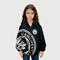 Куртка с капюшоном детская Manchester City, цвет: 3D-черный — фото 2