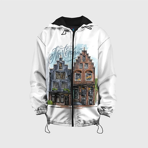 Детская куртка Амстердам / 3D-Черный – фото 1