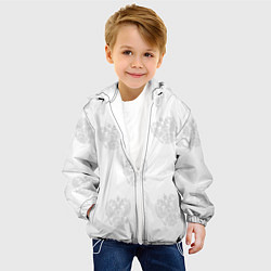 Куртка с капюшоном детская Герб, цвет: 3D-белый — фото 2